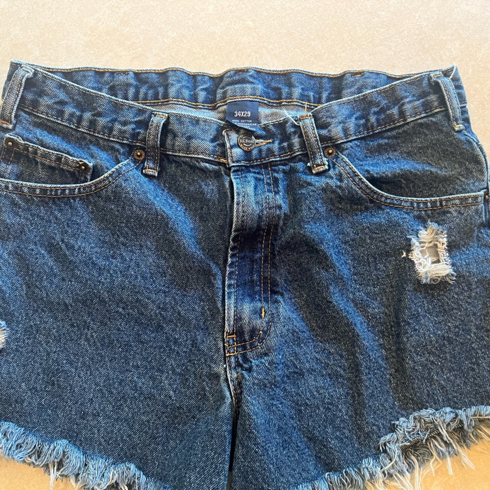 RKO denim cut off shorts 34‎